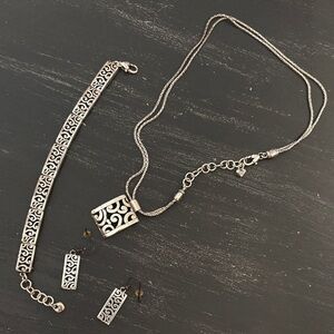 Brighton Elegant Silver Jewelry Set